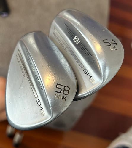 Men's LH Titleist Vokey SM9 Left Hand Wedge Wedge Flex 58 & 54 Degree