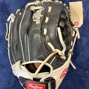 Black Rawlings Shut out RH Softball Glove 12" (Used)