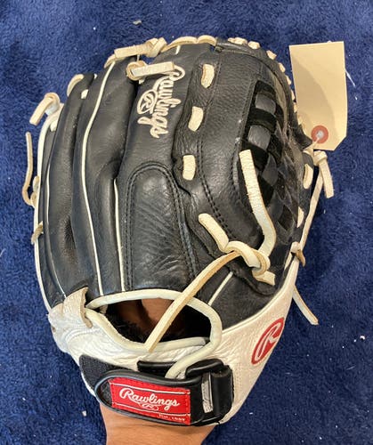 Black Rawlings Shut out RH Softball Glove 12" (Used)