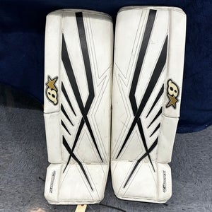 White 32" Intermediate Brian's Subzero 7.0 Goalie Leg Pads (Used)