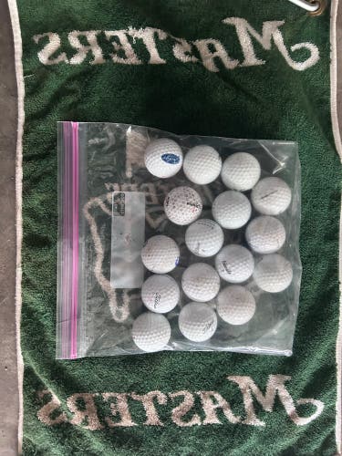 Refurbished Random White Golf Balls ( 1/2 Dozen)