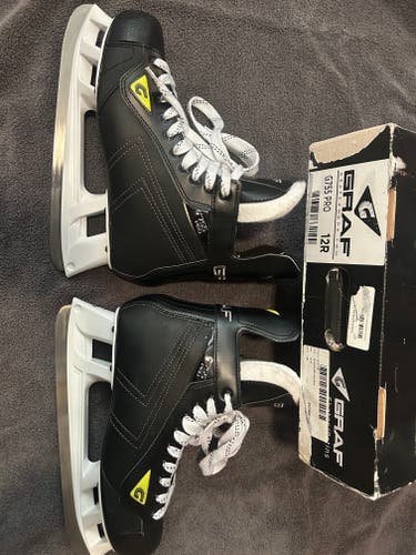 2024 Graf G755 Pro Hockey Skates Regular Width 12 (Used) FREE SHIPPING