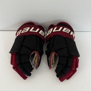 Used Senior Bauer Vapor Pro Team Pro Stock Size 14" Gloves Black/Maroon