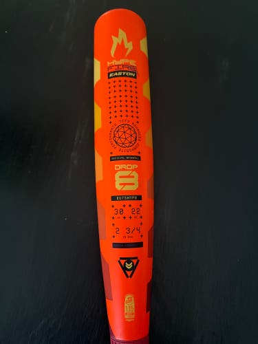 2025 Easton Hype Fire Composite USSSA Certified Bat (-8) 22 oz 30" (Used)