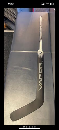 New Senior Bauer Vapor X5 Pro Regular Goalie Stick Blk 27" Paddle - Pattern: P31