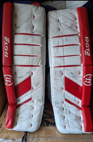 Used 35" Warrior Ritual GT2 Goalie Leg Pads