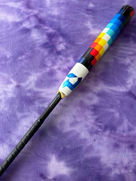 White 2023 DeMarini Prism+ Composite Bat (-10) Composite 23 oz 33" (Used)