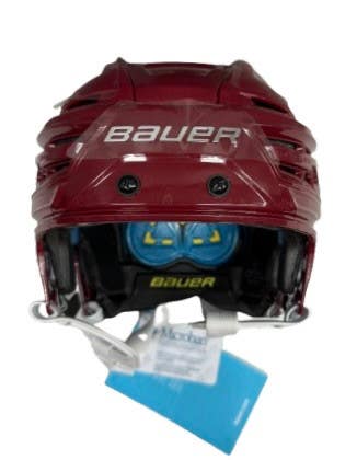 BAUER REAKT 150 PRO STOCK HOCKEY HELMET MAROON SMALL NEW (14348)