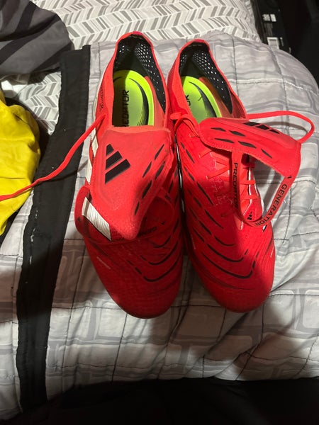 Red Men's Size M 11.5 (W 12.5) Adidas predator ELite Cleats (Used)