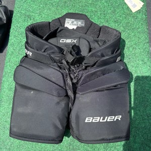 Black Bauer GSX Hockey Goalie Pants (Used) | Junior Small/Medium