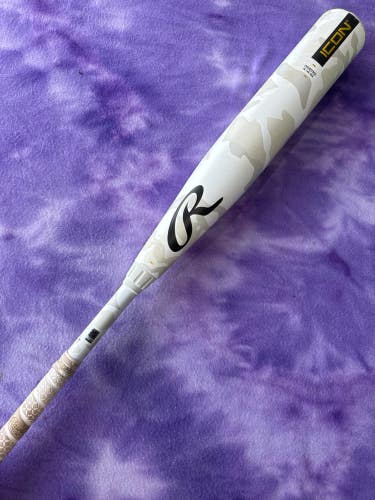 2025 Rawlings Icon Composite Bat USSSA Certified (-8) Composite 23 oz 31" (Used)