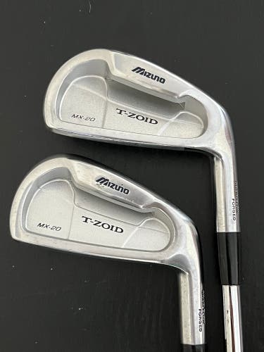 Mizuno T-Zoid MX-20 4&5 Irons True Temper Dynamic Gold S300 Steel Need New Grips