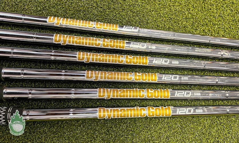 Used True Temper Dynamic Gold S300 120g 5-PW Stiff Flex Steel Iron Set Shafts