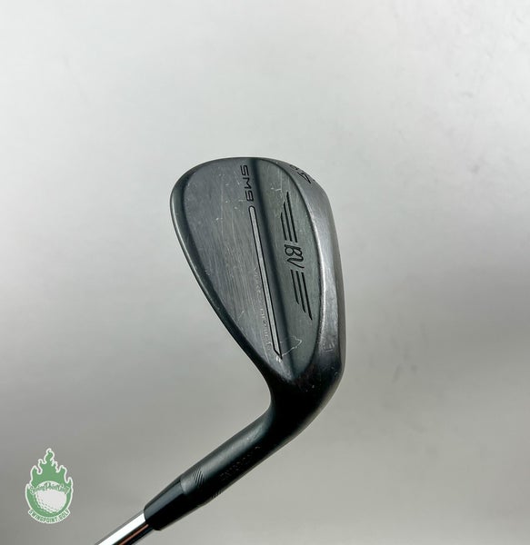 Right Handed Titleist Vokey SM9 D Grind Jet Black Wedge 54*-12 Wedge Flex Steel