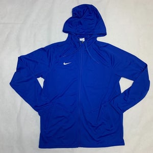 Nike Team Full Zip Hooded Relentless Jacket Men's Medium Blue HF6935