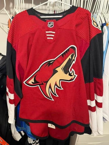 Arizona Coyotes Pro Stock Game Jersey 58G Team Issued Adidas Brand New Goalie Cut
