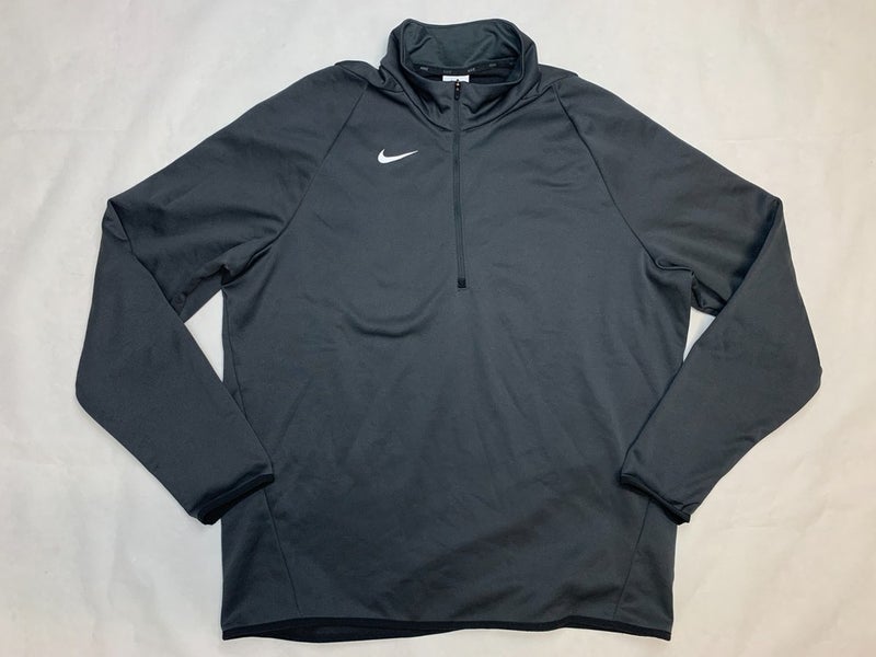 Nike Therma-FIT 1/4 Zip Fleece Top Men's Large Pullover Jacket CN9492 Gray