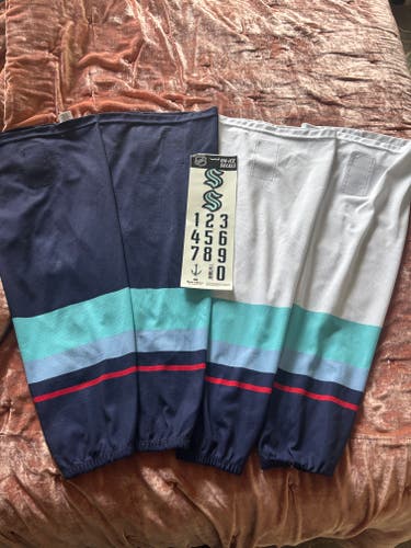 Kraken NHL hockey socks jr kraken