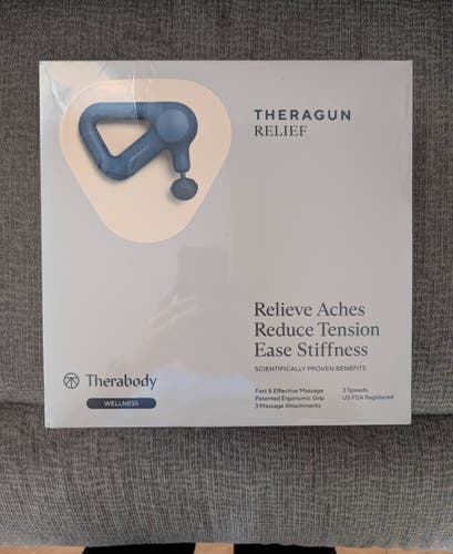 Theragun Relief Percussion Massager - Brand New, Sealed in Box! (Navy Blue)