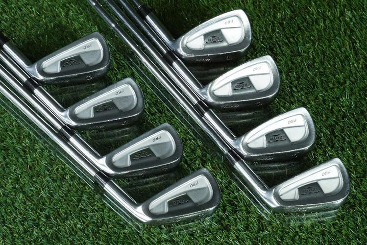MIZUNO T-ZOID PRO IRONS SET 3-PW W/ EAGLE FLIGHT SINGLE FLEX STEEL SHAFTS!
