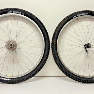 Vintage 1990s Mavic 230/238 8-Spd 26" QR Wheelset Deore LX M563 Hubs +CST Tires