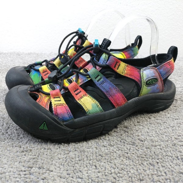Keen Newport H2 Womens Size 7 Sandals Retro Rainbow Tie Dye Slingback Waterproof