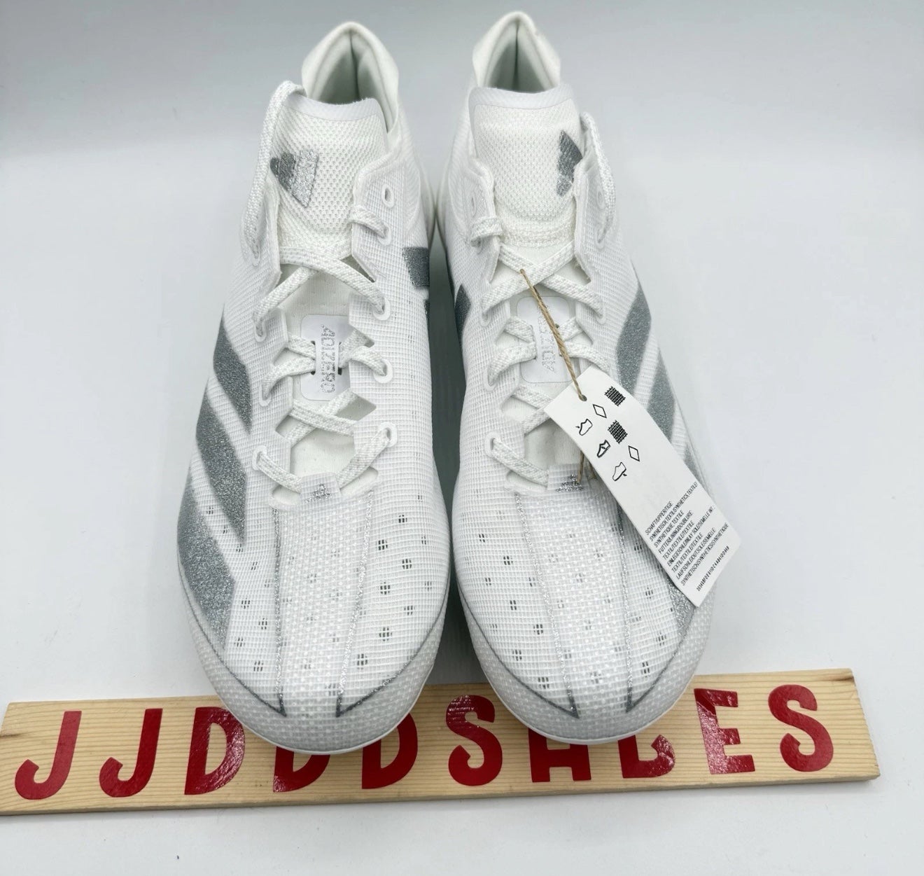 Adidas Adizero Electric‎ Men\'s White Silver IE4374 Football Cleats Size 13 New adidas Adizero Electric Football Cleat - Men main image 2