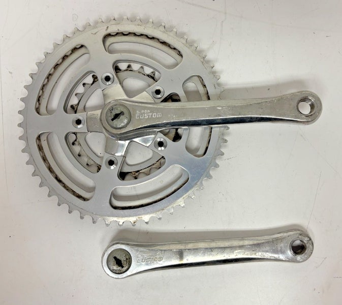 Vintage SR Sakae Super Custom 170mm 50/45/28 Aluminum Touring Triple Crankset