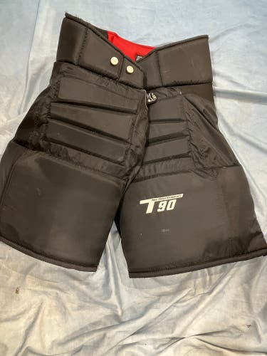 Black Senior XL Sher-Wood Hockey Goalie Pants (Used)