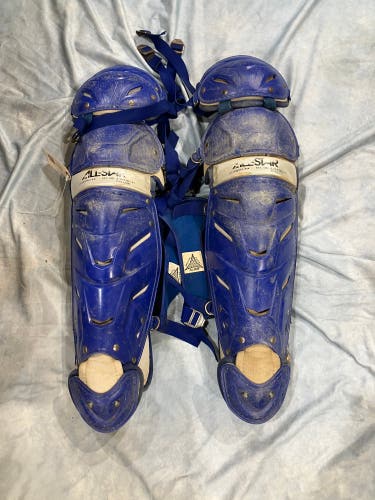 Blue Adult All Star System 7 Catcher's Leg Guard (Used)