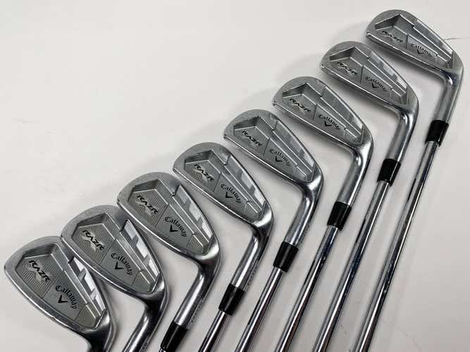 Callaway Razr X Forged Iron Set 3-PW Project X Flighted 6.0 Stiff Steel Mens RH