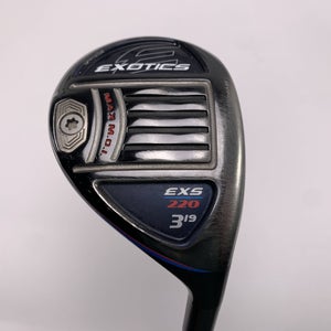 Tour Edge Exotics EXS 220 3 Hybrid 19* KBS Tour Graphite Iron TGI 80g Stiff RH