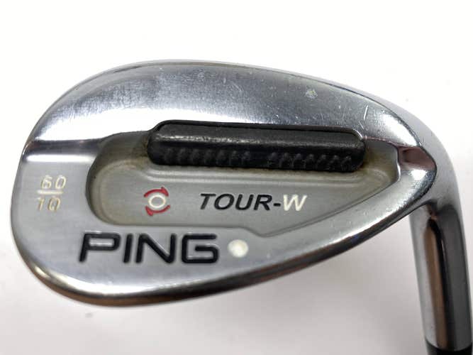 Ping Tour-W Brushed Silver Lob Wedge LW 60* 10 Bounce White Dot 3* Up Wedge RH