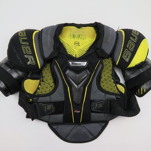 Bauer Supreme 1S NHL Pro Stock Hockey Player Shoulder Pads Protective Black Senior Large
