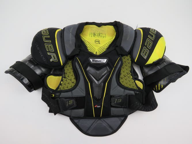 Bauer Supreme 1S NHL Pro Stock Hockey Player Shoulder Pads Protective Black Senior Large