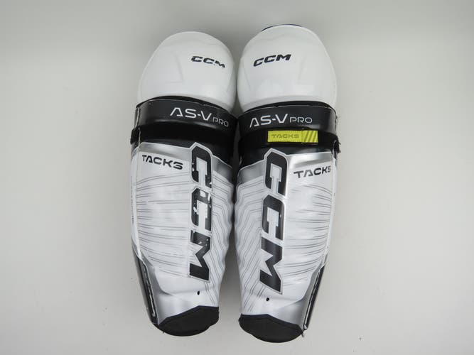 CCM Tacks AS-V PRO NHL Pro Stock Hockey Protective Shin Pads Senior 15"