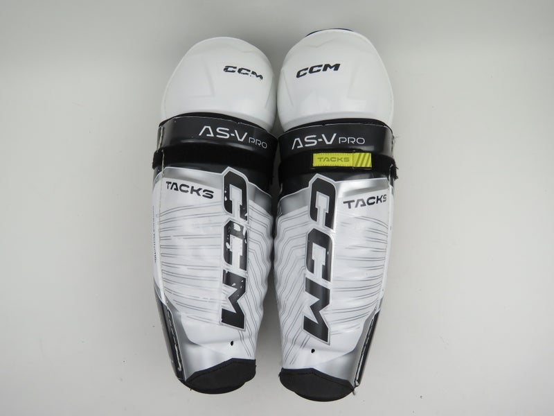 CCM Tacks AS-V PRO NHL Pro Stock Hockey Protective Shin Pads Senior 15"