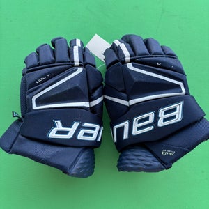 Blue Senior Bauer Vapor Hyperlite Gloves 14"