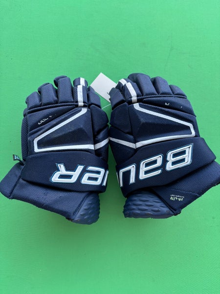 Blue Senior Bauer Vapor Hyperlite Gloves 14"