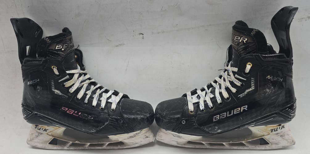Bauer Supreme Mach Pro Stock Skates 8.5 Fit 1 Used NCAA (14387)