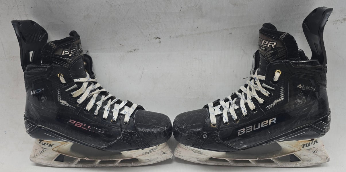 Bauer Supreme Mach Pro Stock Skates 8.5 Fit 1 Used NCAA (14387)