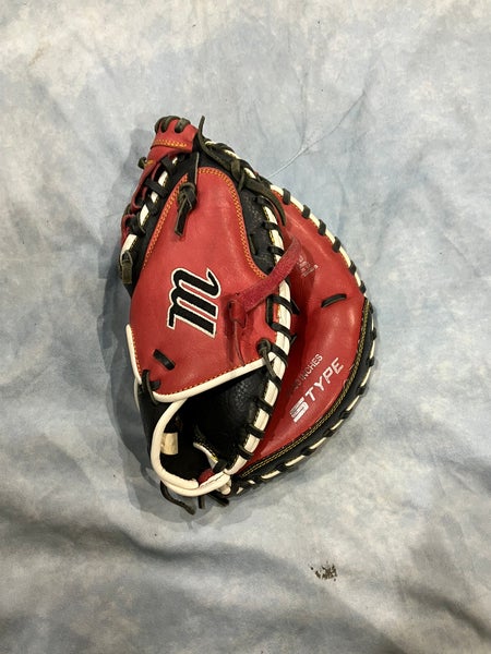 Red Marucci Caddo RH Catcher's Baseball Glove 31" (Used)