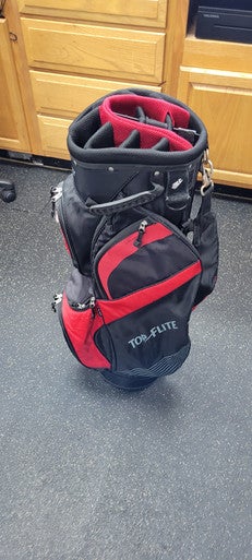 Used Top Flite ORGANIZER Mens Cart Bag Red 11497-S000152035