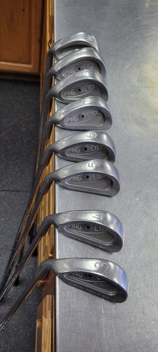 Used Ping EYE 2 BLACK DOT Mens Iron Set LH 3I-PW 11497-S000152020
