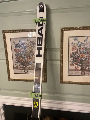 HEAD World Cup Rebels i.DH 218 cm Racing Skis With Bindings Max Din 20 (Used)