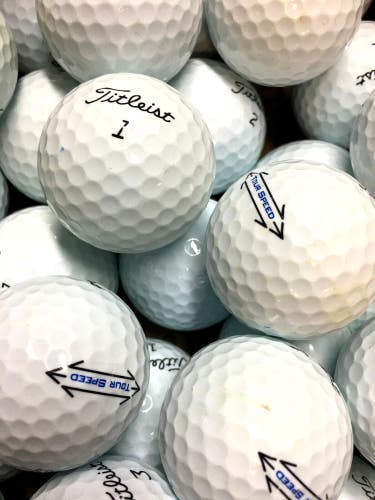 24 Near Mint AAAA White Titleist Tour Speed AAAA Used Golf Balls