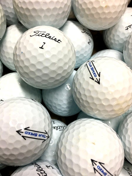 24 Near Mint AAAA White Titleist Tour Speed AAAA Used Golf Balls