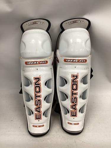 Used Easton SYNERGY 300 Senior Shin Guards White 15" 11851-S000037800