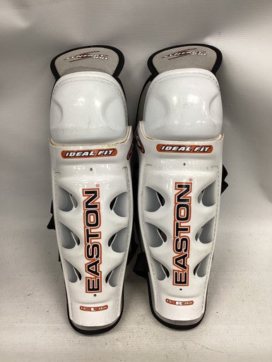 Used Easton SYNERGY 300 Senior Shin Guards White 15" 11851-S000037800