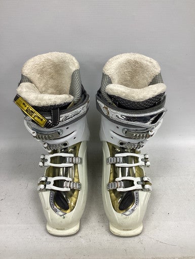 Used Salomon DIVINE 7 RS Womens DH Ski Boot White 285 MP - M10.5 - W11.5 11851-S000037798